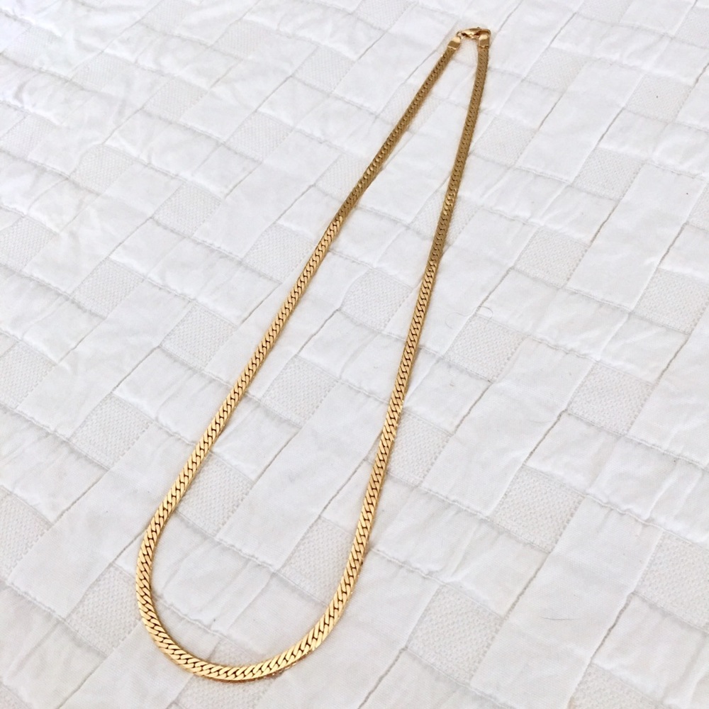 Missoma ‘Camail’ Gold Snake Herringbone Necklace - Picture 7 of 7